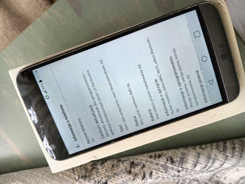 Smartfon LG G5 LTE Amoled 5,7' 3/32 GB pekn. klapka bateria trzyma bdb