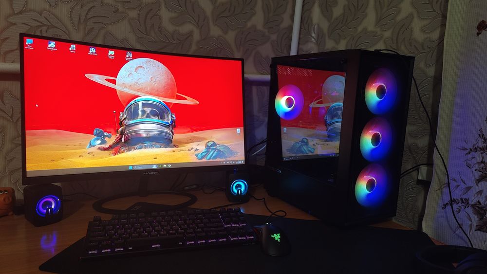 Игровой ПК полный комплект/ R5 5600G/RTX 5060 8G/ 32 OZU/ SSD M2 1tb