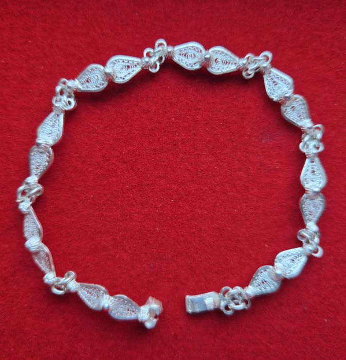 Pulseira prata filigrana