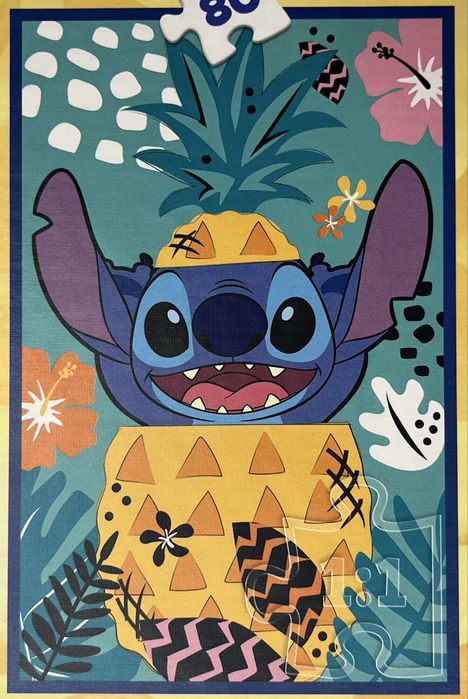 Trefl Puzzle 3x80 elementów Lilo i Stitch
