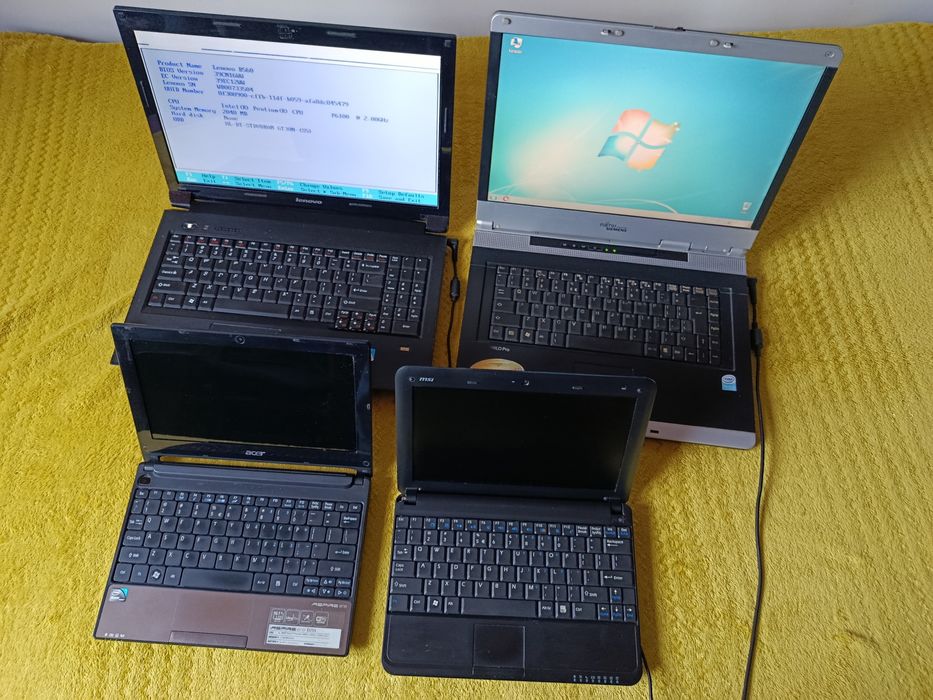 Laptopy Lenovo B560 Fujitsu Siemens Amilo Pro V2050 MSI U130 Acer Aspire one D255-2Ccc