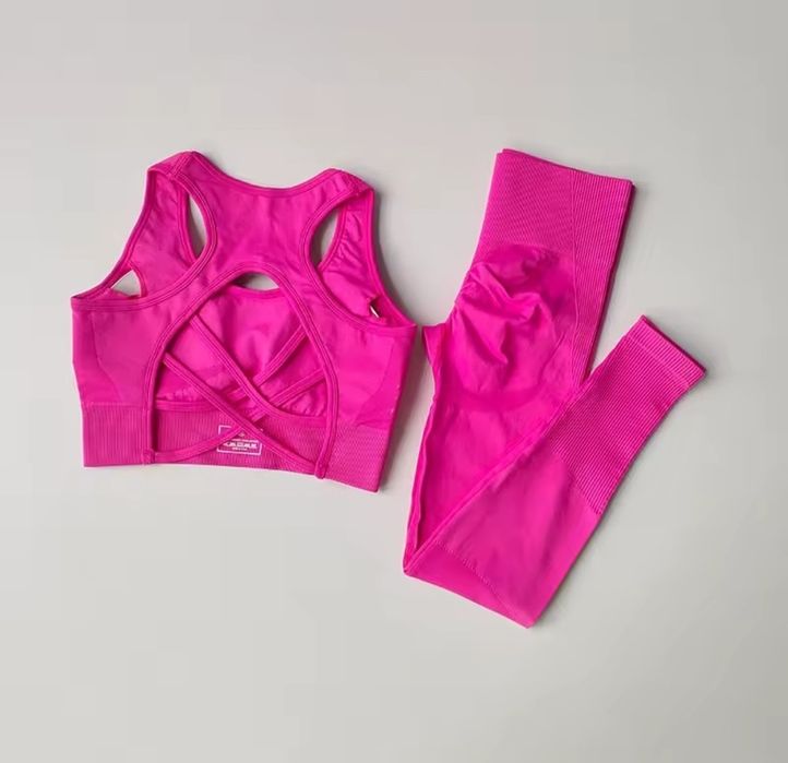 Жіночий спортивний комплект XS - S для залу, лосини, топ, костюм для й