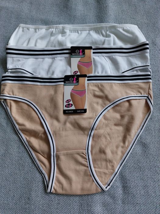Majtki damskie wykonane z bawełny XL