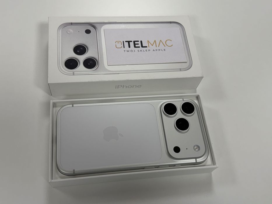 Apple iPhone 17 Pro Max 256 GB 5G JAK NOWY • Silver BAT 100% • SIM • Raty 0%