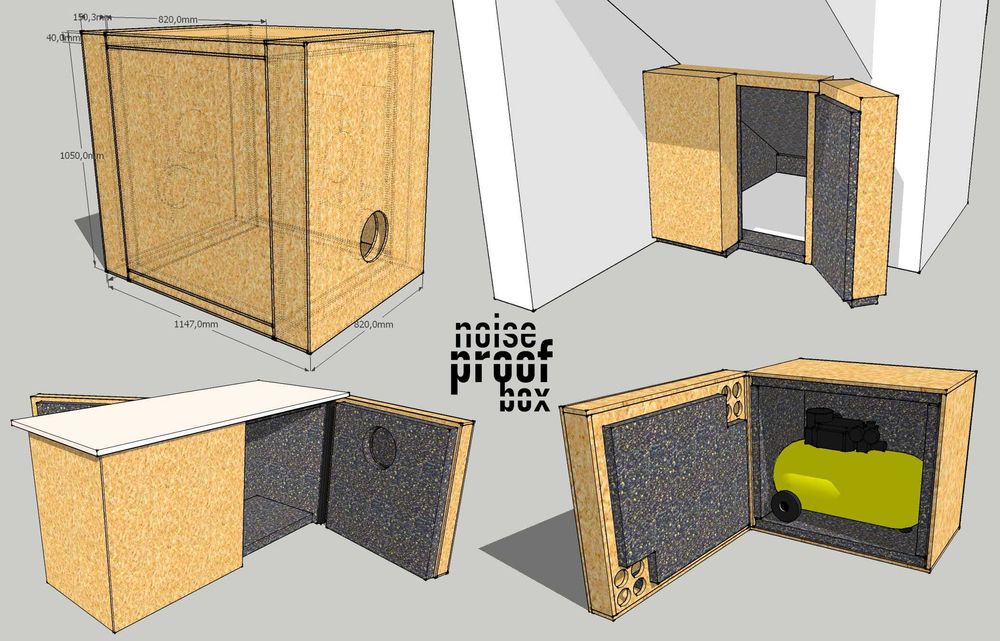 Caixa a prova de ruído