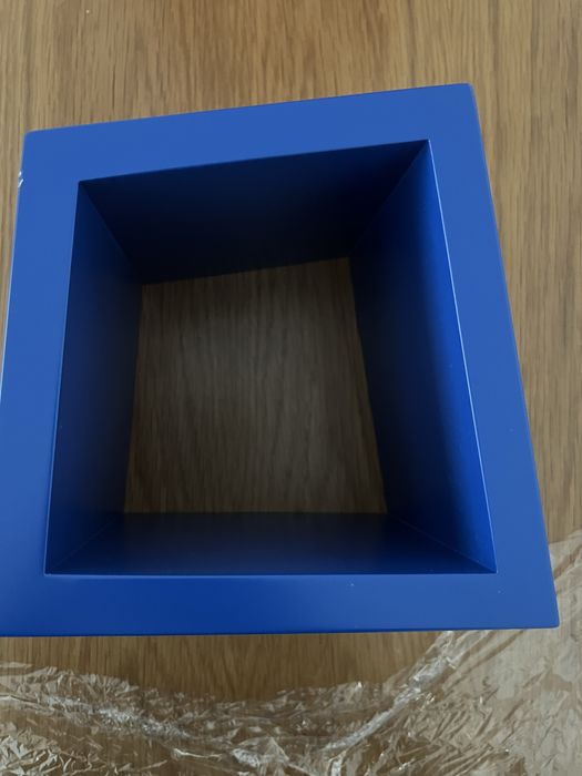 Cubo azul lacado wm madeira maciça