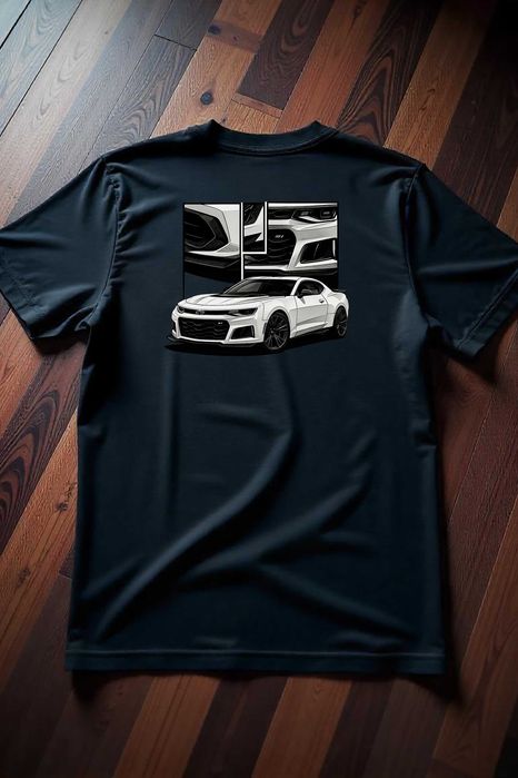 Koszulka M Chevrolet Camaro ZL1 Prezent dla Chłopaka, Fana Motoryzacji