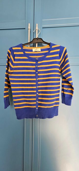 Sweterek atmosphere, rozm. 36, paski, rękaw3/4