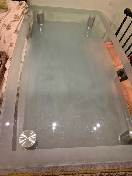 stół  do salonu szklany 150x90wys75