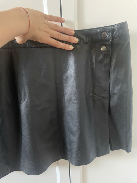 Prawdziwa skóra , mini spódniczka Mads Norgaard copenhagen