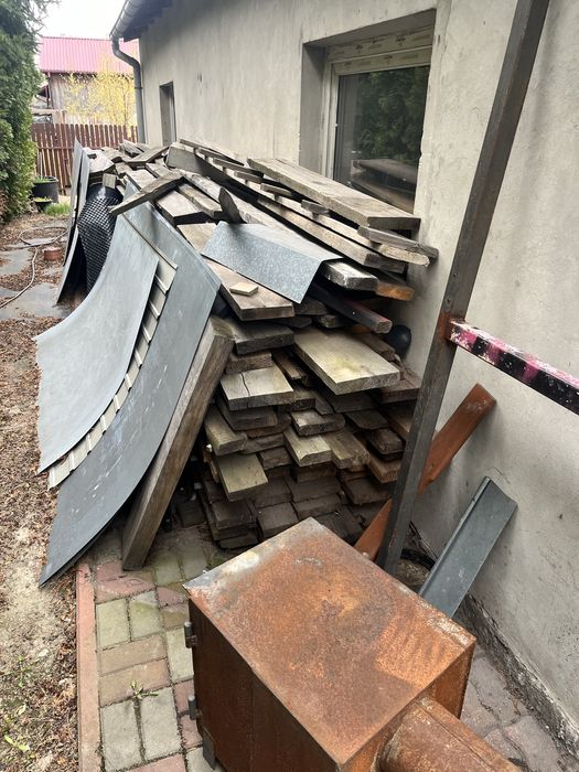 Deski grube dlugie 4m przykryte