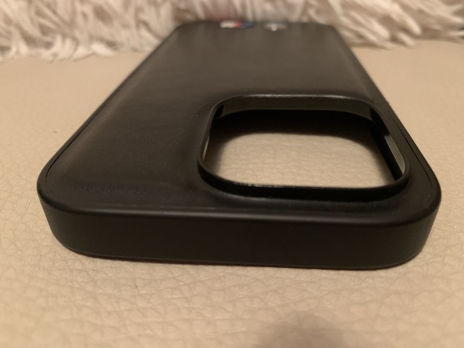 Case/etui na iPhone 14 Pro BMW MPower oryginał czarny skórzany