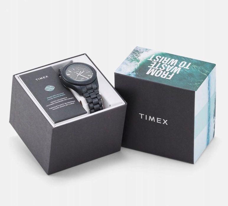 ZEGAREK męski TIMEX Czarny Waterbury Legacy Reclaim Ocean TW2V77000