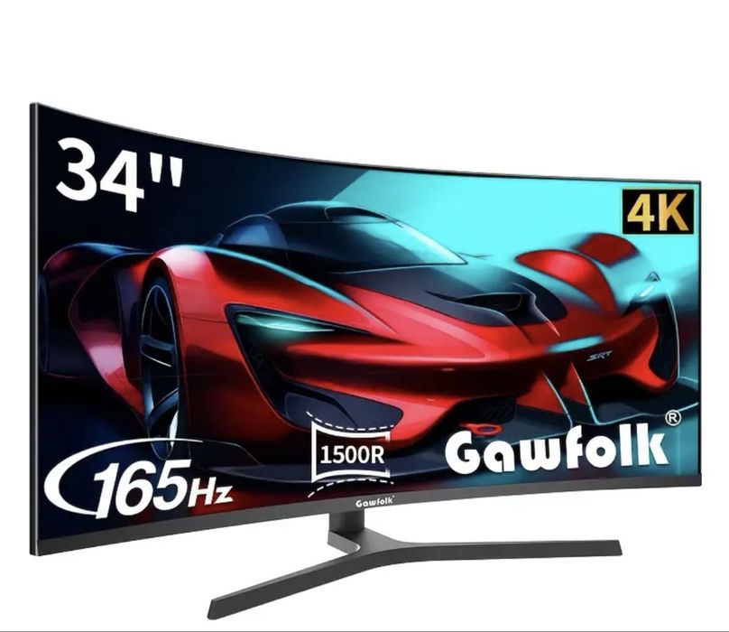 Monitor Gawfolk Curvo UWQHD 4K  34 Polegadas 165hz