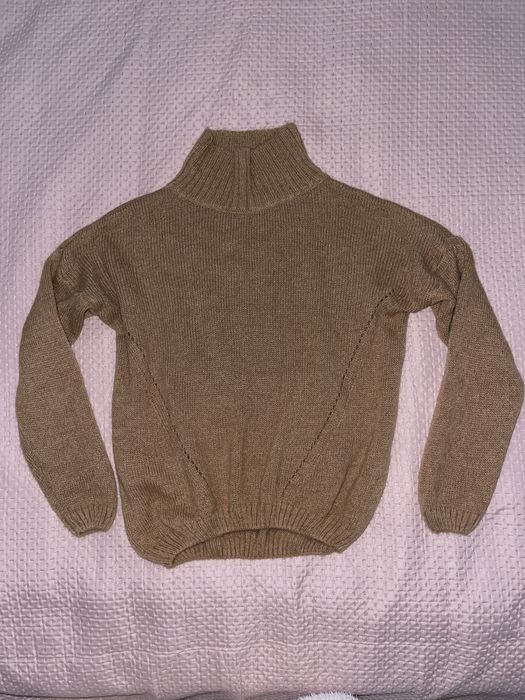 Welniany sweter brazowy