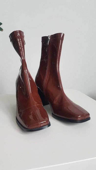 Raid buty botki kozaki krótkie lakierowane 39 nowe