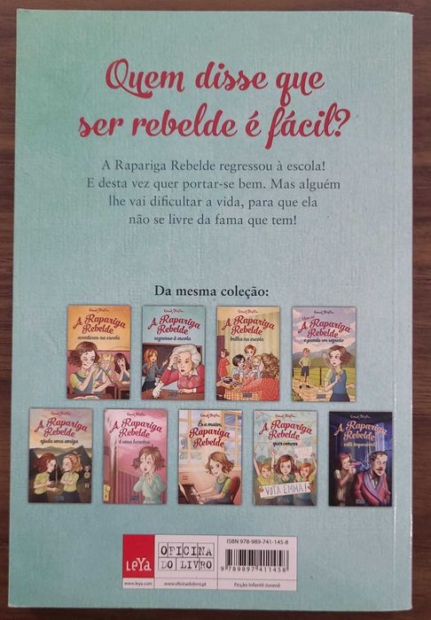 Livro A Rapariga Rebelde regresso à escola Enid Blyton