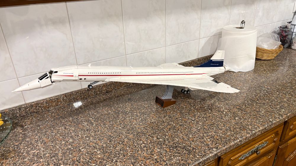 Lego concorde montado