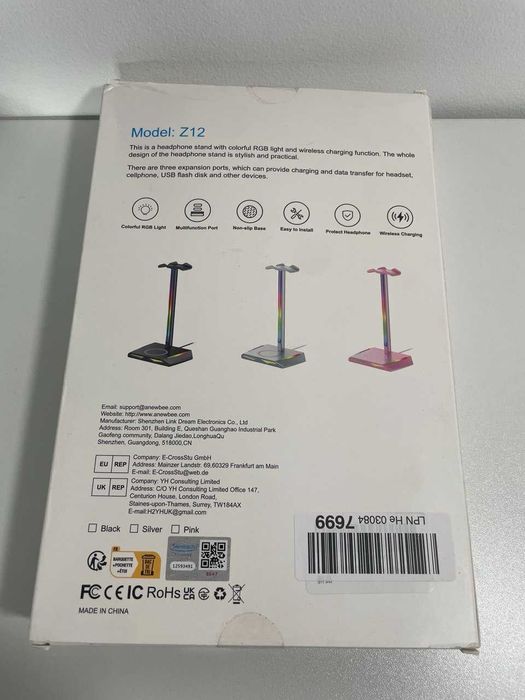Uchwyt na słuchawki z USB New Bee NB-Z12 7109