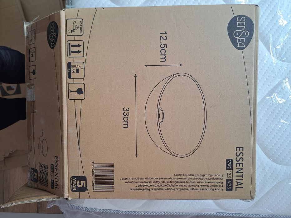 Nowa umywalka nablatowa Sensea Essential 33cm