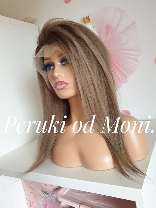 Peruka chłodny brąz