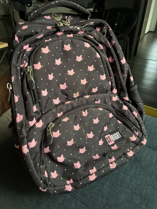 Plecak szkolny z kotami