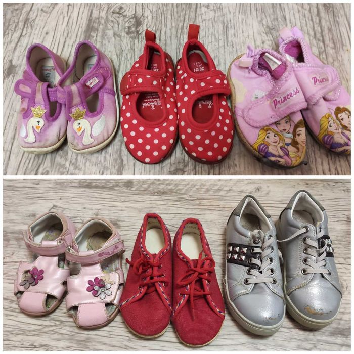 Набор обуви коробка, пакет обуви для девочки бу взуття