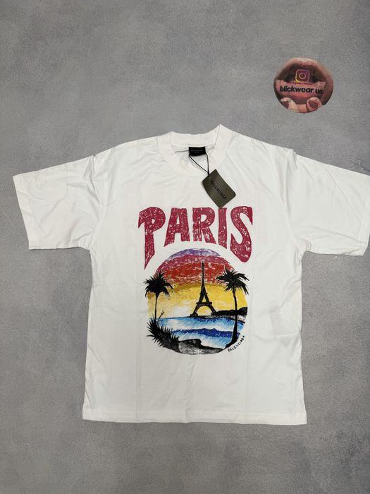 футболка Balenciaga paris summer tee white M L vetements rick owens