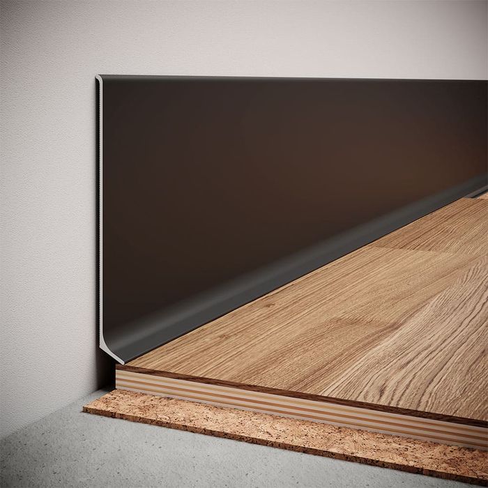 Алюмінієвий плінтус 30/40/60/80/100мм 150грн/м/пог.