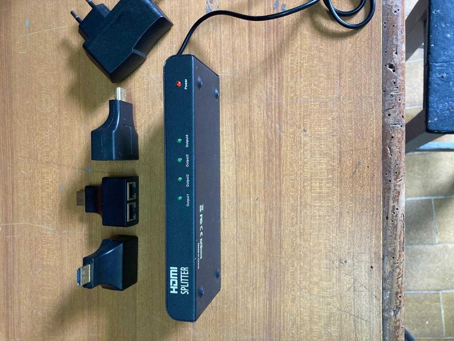 Divisor HDMI 1x4 portas + 3 Extensores HDMI / RJ45