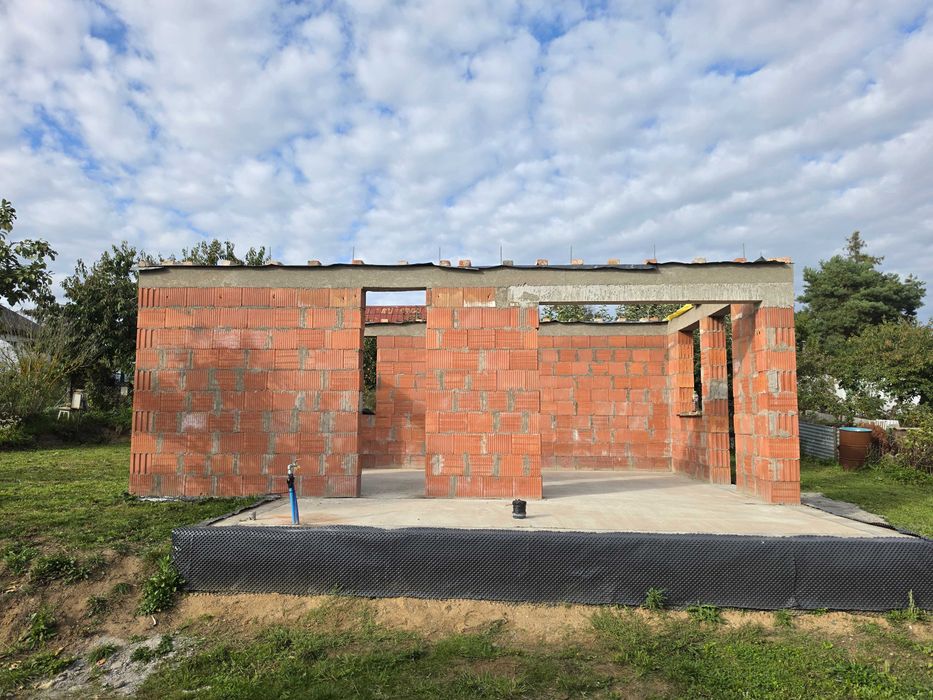 Działka ROD,,Skarbówka" w Szczecinie o powierzchni 450m2 z domem murowanym w trakcie budowy !