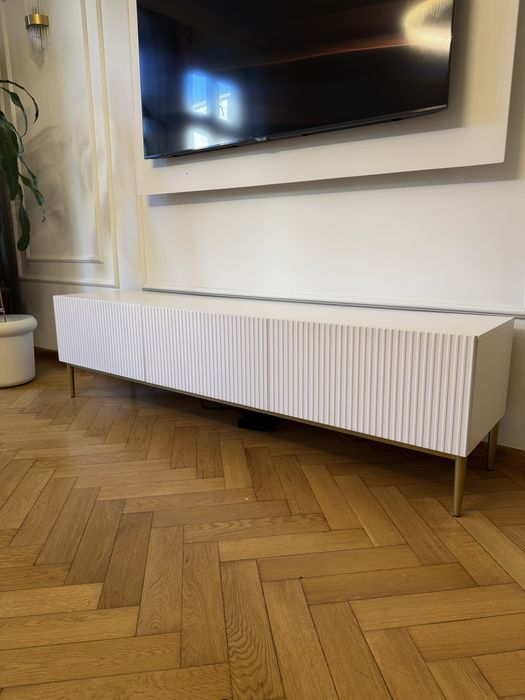 Szafka RTV 200 cm biała