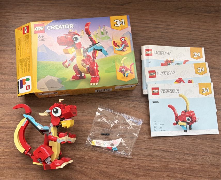 Lego Creator 6+ 31145 papuga, ryba, smok