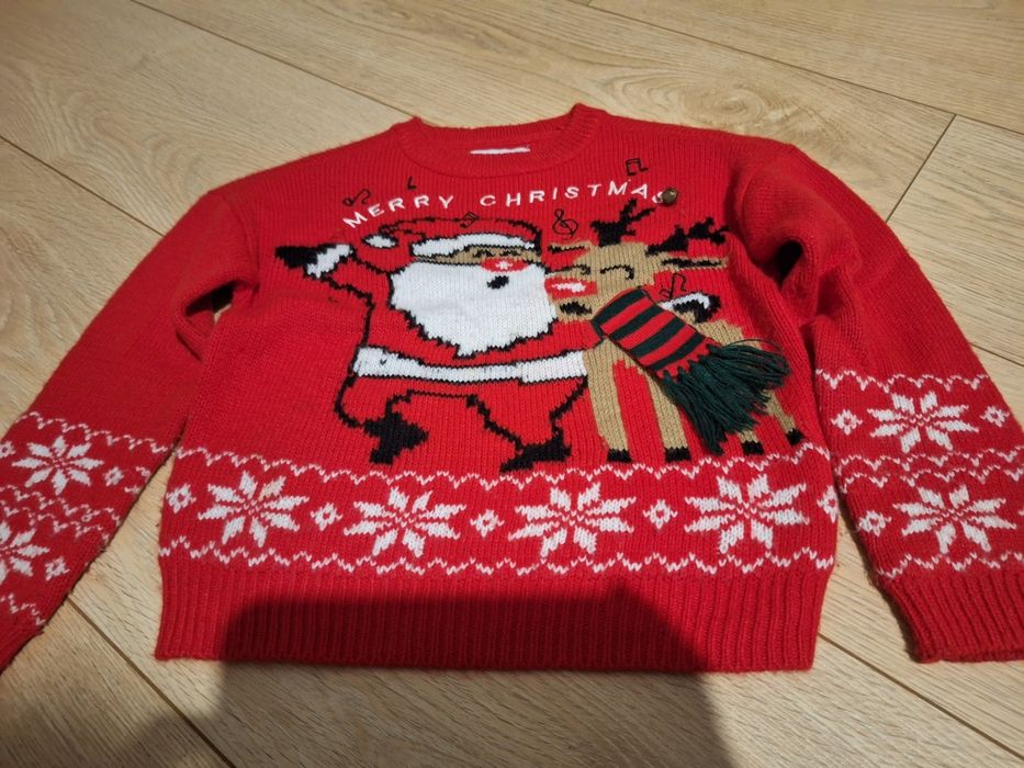 Świąteczny sweterek rozmiar 110 reserved