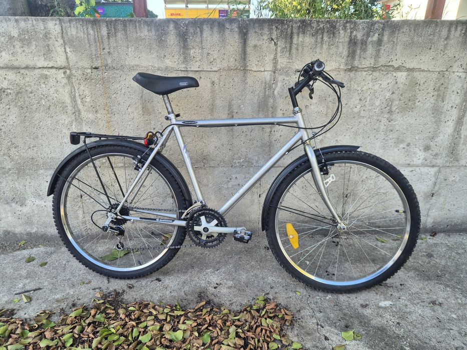 Rower trekkingowy miejski M Shimano 3x6 bagażnik błotniki MTB