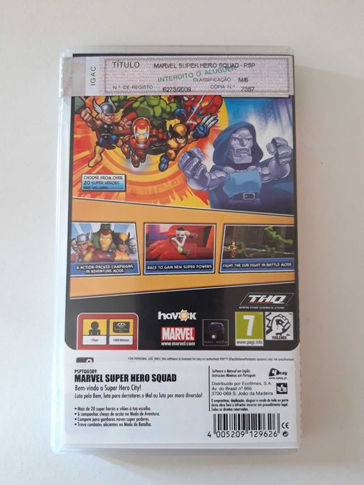 Jogo PSP " Marvel Super Hero Squad"