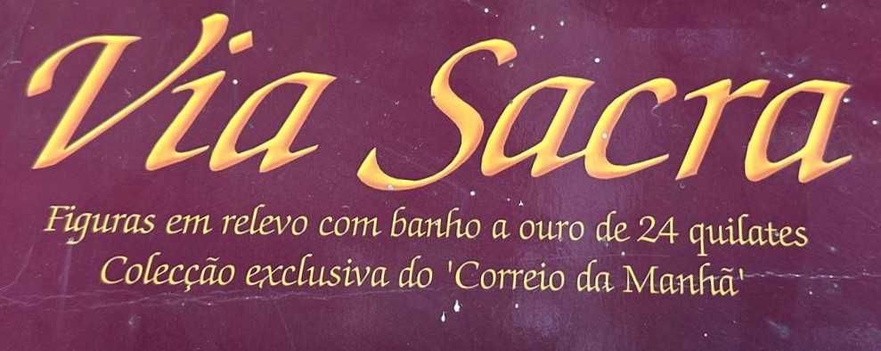 Quadro com a Via Sacra, que representa as etapas da Paixão de Cristo.