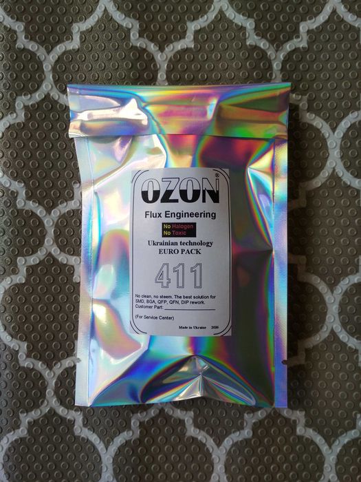 Флюс гель Ozon 411 для філігранного та комфортного паяння, 10ml. Літо 2026!