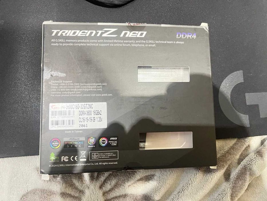 Оперативна память G.Skill DDR4 32GB 3600Mhz Trident Z Neo CL16
