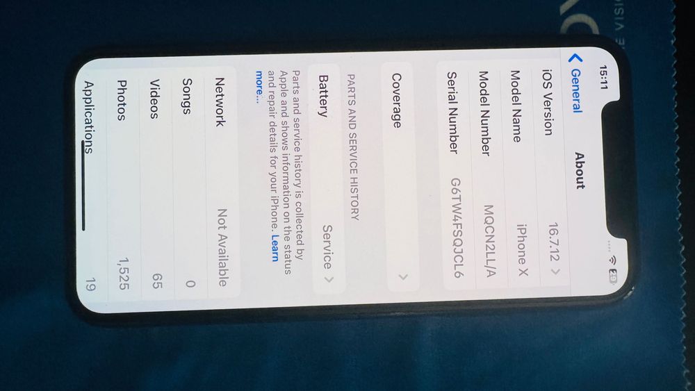iPhone X 256Gb em muito bom estado bateria com 84% vida útil