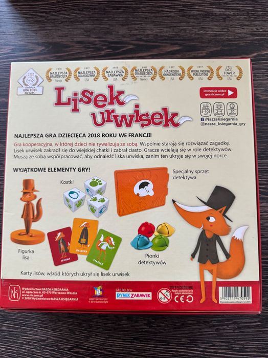 Gra planszowa Lisek Urwisek, nowa