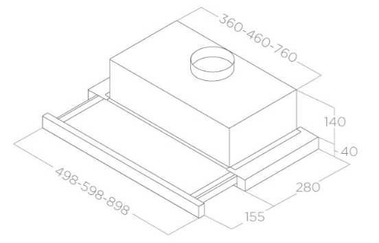 Витяжка телескопічна Elica ELITE 14 LUX GR IX/A/60