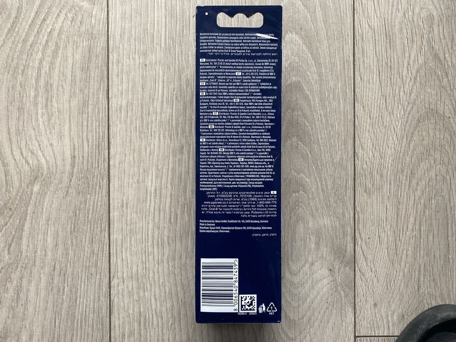 8x Oryginalne Oral-B Pro Precision Clean końcówki do szczoteczki Braun