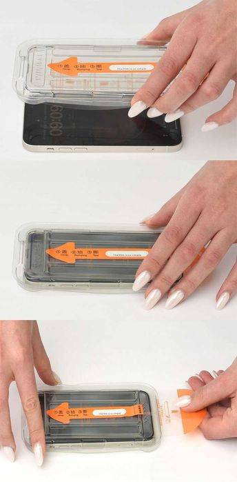 Szkło hartowane z ramką do montażu szybka iPhone 13 Pro Max\14 Plus