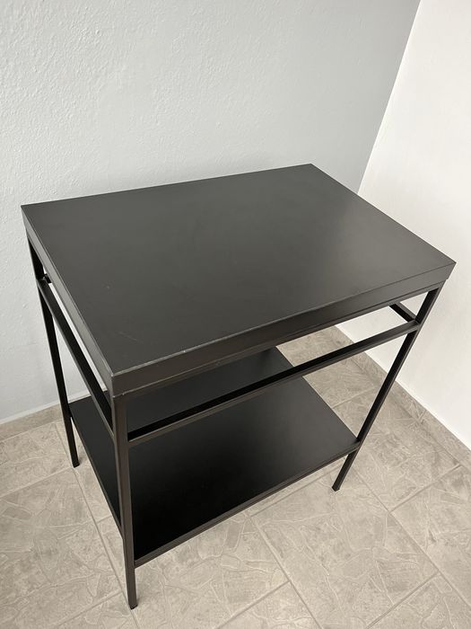 Konsola szafka pod umywalkę półka stolik czarna loft nowa 60x40