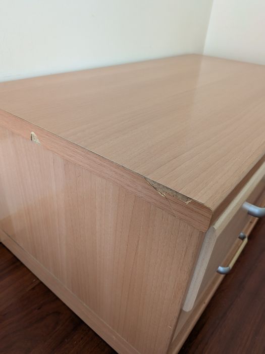 Moveis quarto solteiro. Cama, cómoda, camiseiro