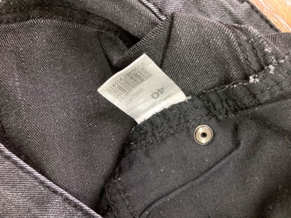 COOP spodnie 40 Slim Fit jeans szaro-czarne