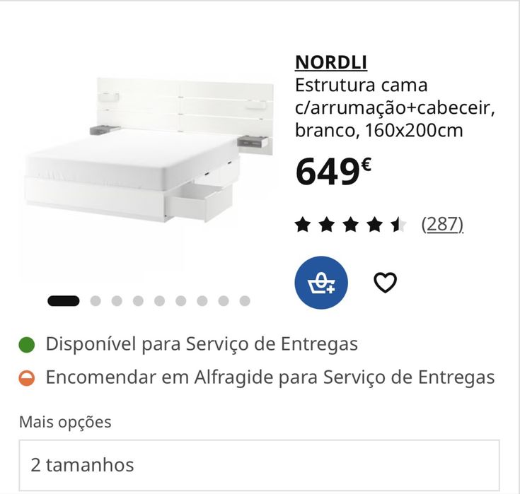 Vendo cama IKEA NORDLI