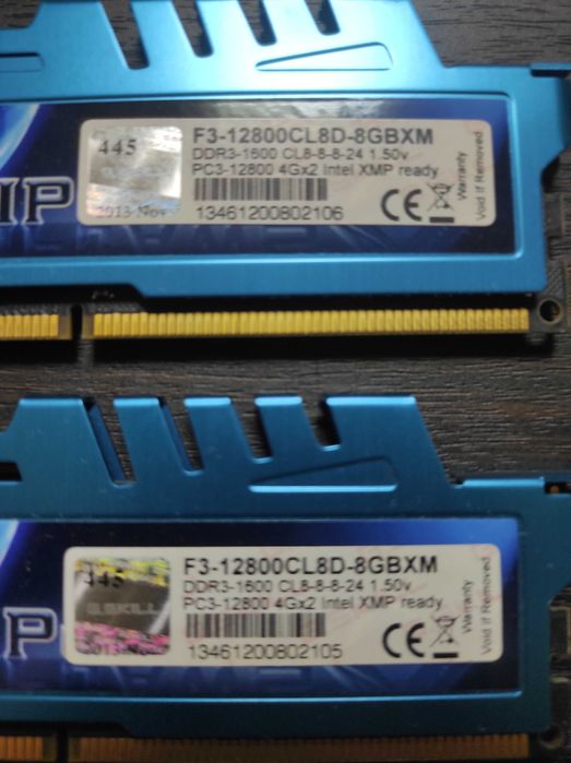 DDR3 16 GB G.SKILL Ripjaws X Blue