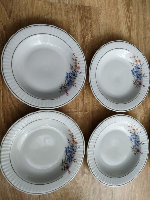 Włocławek talerze głębokie porcelana PRL